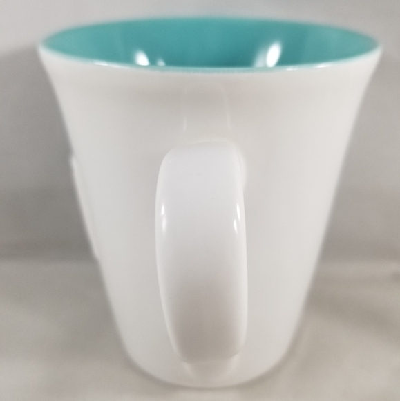 Starbucks Press Mug 2006 Blue White 14 Ounces Coffee Tea - Picture 3 of 10